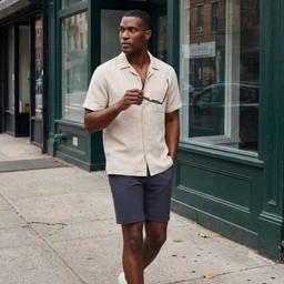 Men Sports Knit Shorts