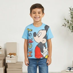 Mickey_Mouse_Cotton_T-Shirt_Model_4524_-_Blue