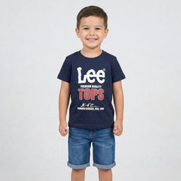 Printed_Light_Navy_Cotton_T-Shirt