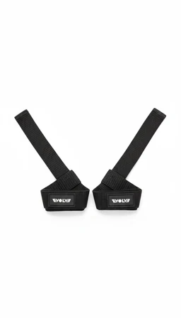 These are EVOLVE Forever Straps, a pair of adjustable black wrist/ankle straps with padded, rectangular cuffs and Velcro closures. Intended audience appears unisex, based on neutral styling and sizing. Notable features include the black nylon-like webbing, hook-and-loop fasteners, and small rectangular cuffs with a white logo label.