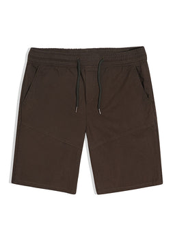 DarkOilyGabardineShort