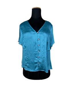 le-mirage-teal-satin-button-up-blouse-6378840
