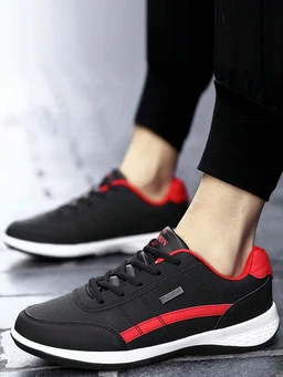 2024NewTeenageRunningShoes_LeatherMaterial_FashionableSolidColorMinimalistStyle_OutdoorCasualShoes_2