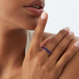 14k-Emerald-Cut-Amethyst-Nine-Stone-Ring-3