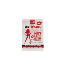 - Product: A packet of disposable wipes labeled for “Sex Women” with imagery and phrases suggesting adult sexual use.
- Audience: Women (based on labeling and silhouette imagery).
- Notable attributes: White packaging with red and black accents; graphic silhouette of a woman, plus text such as “HOT LIFE” and “Wipes For Women.” The design is bold and provocative, aiming for a sexy, erotic aesthetic. Material and exact composition are not specified in the image.