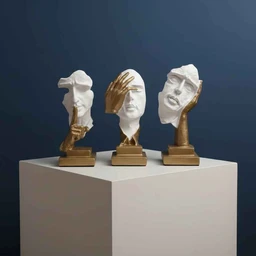 Faces_of_Emotion_Trio_white_and_gold