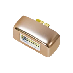 - A compact, gold-toned automotive/LED LED lamp module with a rectangular, smooth plastic housing and a small horizontal window showing the LED strip inside. It has two or three electrical contact tabs on the top, suggesting a plug-in rail or socket mount. 
- Audience: unisex (looks like a general accessory for vehicles or small appliances). 
- Notable attributes: metallic gold color, small low-profile design, integrated LED light strip inside, and a window/cover on the front.