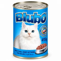 BluboCatWetFoodChunkswithTuna405G