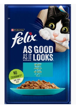 FELIXAsGoodAsItLookswithTunainJellyWetCatFood85G