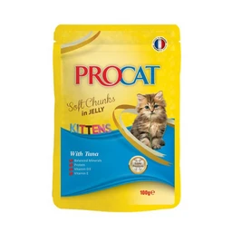 ProCatSoftChunksInJellyPouchForKittensWithTuna-100G