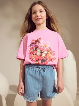 Tween Girls Denim Two-piece Outfits